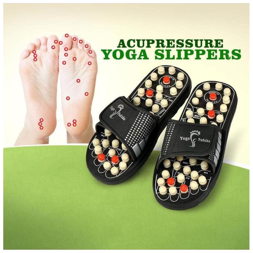 ACCU PADUKA SLIPPER SPRING SLIPPER ACUPRESSURE MAGNETIC FULL BODY MASSAGE Foot Care Yoga Paduka Massager (SIZE- S)
ACCU PADUKA SLIPPER SPRING SLIPPER ACUPRESSURE MAGNETIC FULL BODY MASSAGE Foot Care Yoga Paduka Massager (SIZE- S)