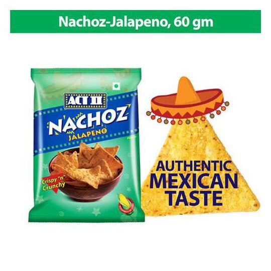 ACT II Crispy N Crunchy - Nachoz Jalapeno 60 g
ACT II Crispy N Crunchy - Nachoz Jalapeno 60 g