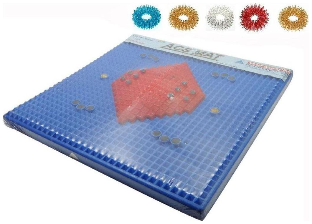 Acupressure Reflexology Magnetic Pyramidal Therapy Energy Pain Relief Power Foot Health Mat 5pcs Sujok Finger Massager Rings
Acupressure Reflexology Magnetic Pyramidal Therapy Energy Pain Relief Power Foot Health Mat 5pcs Sujok Finger Massager Rings