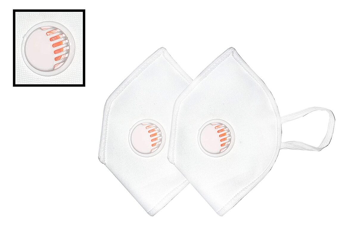 AESTMO (Pack Of 2) Eco-Friendly Cotton Washable Reusable Anti Dust 4 Layer Face Mask With Filter Valve (White)
AESTMO (Pack Of 2) Eco-Friendly Cotton Washable Reusable Anti Dust 4 Layer Face Mask With Filter Valve (White)