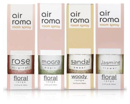 AIR-ROMA Air Freshener Spray- Rose Original Sandal Sweet Jasmine Flower Mogra Magic- 100 ml(Pack of 4)
AIR-ROMA Air Freshener Spray- Rose Original Sandal Sweet Jasmine Flower Mogra Magic- 100 ml(Pack of 4)
