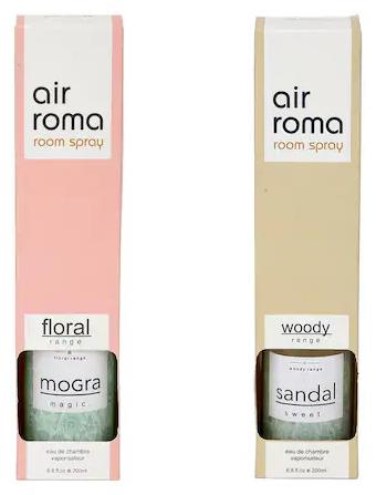 AirRoma Combo of Mogra Magic Fragrance Air Freshener Spray 200 ml Sandal Sweet Fragrance Air Freshener Spray 200 ml
AirRoma Combo of Mogra Magic Fragrance Air Freshener Spray 200 ml Sandal Sweet Fragrance Air Freshener Spray 200 ml