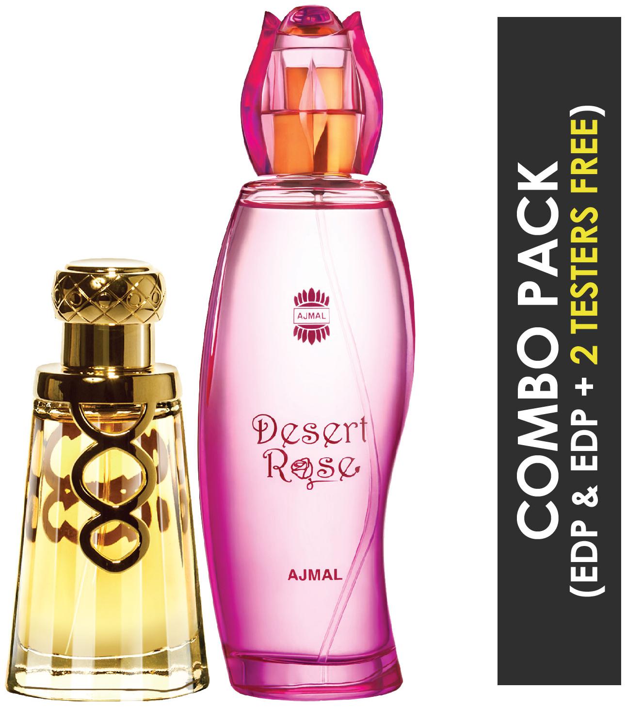 Ajmal Khallab EDP Woody Oudh Perfume 50ml for Unisex and Desert Rose EDP Floral Oriental Perfume 100ml for Women
Ajmal Khallab EDP Woody Oudh Perfume 50ml for Unisex and Desert Rose EDP Floral Oriental Perfume 100ml for Women