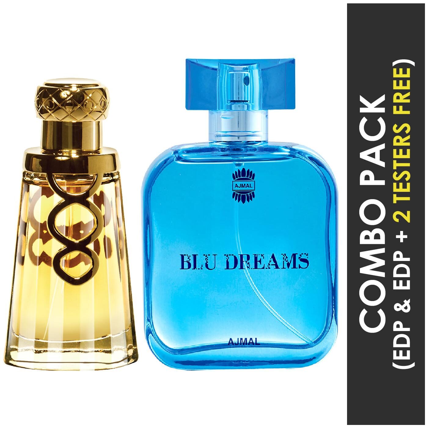 Ajmal Khallab EDP Woody Oudh Perfume 50ml for Unisex and Ajmal Blu Dreams EDP Citurs Fruity Perfume 100ml for Men (Pack of 2)
Ajmal Khallab EDP Woody Oudh Perfume 50ml for Unisex and Ajmal Blu Dreams EDP Citurs Fruity Perfume 100ml for Men (Pack of 2)