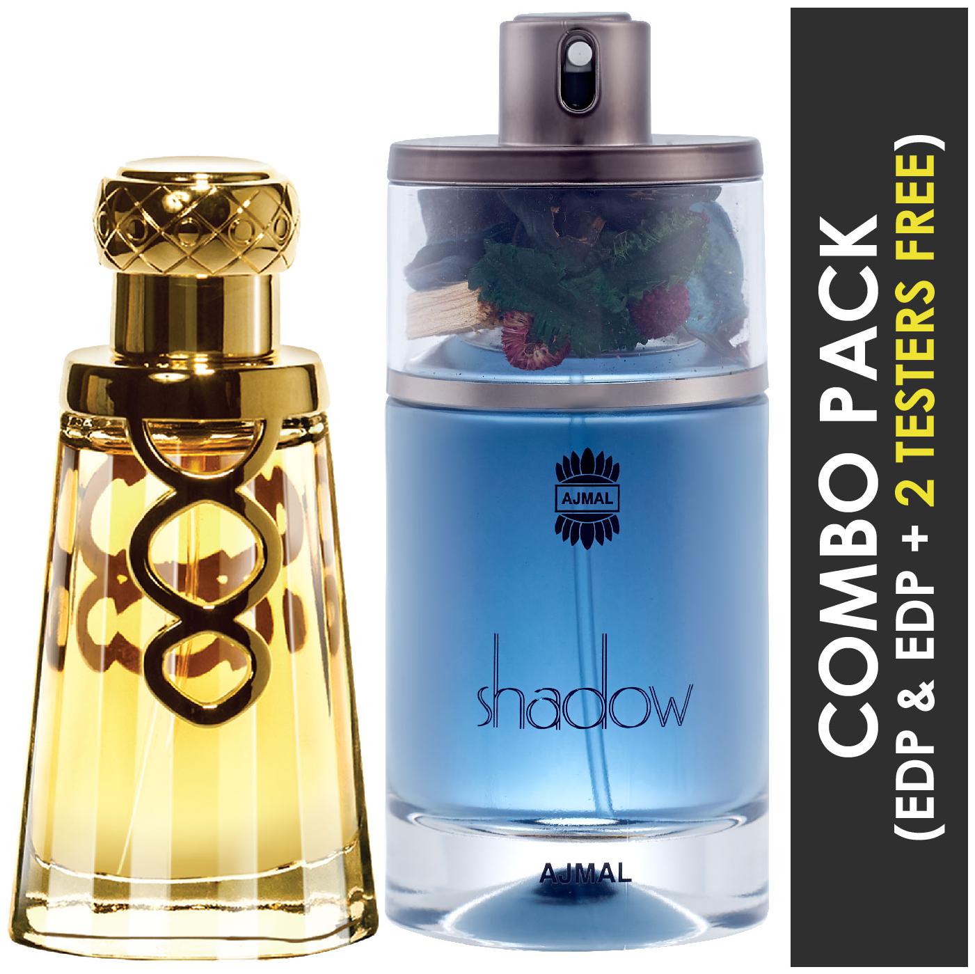 Ajmal Khallab EDP Woody Oudh Perfume 50ml for Unisex and Ajmal Shadow HIM EDP Spicy Woody Perfume 75ml for Men
Ajmal Khallab EDP Woody Oudh Perfume 50ml for Unisex and Ajmal Shadow HIM EDP Spicy Woody Perfume 75ml for Men