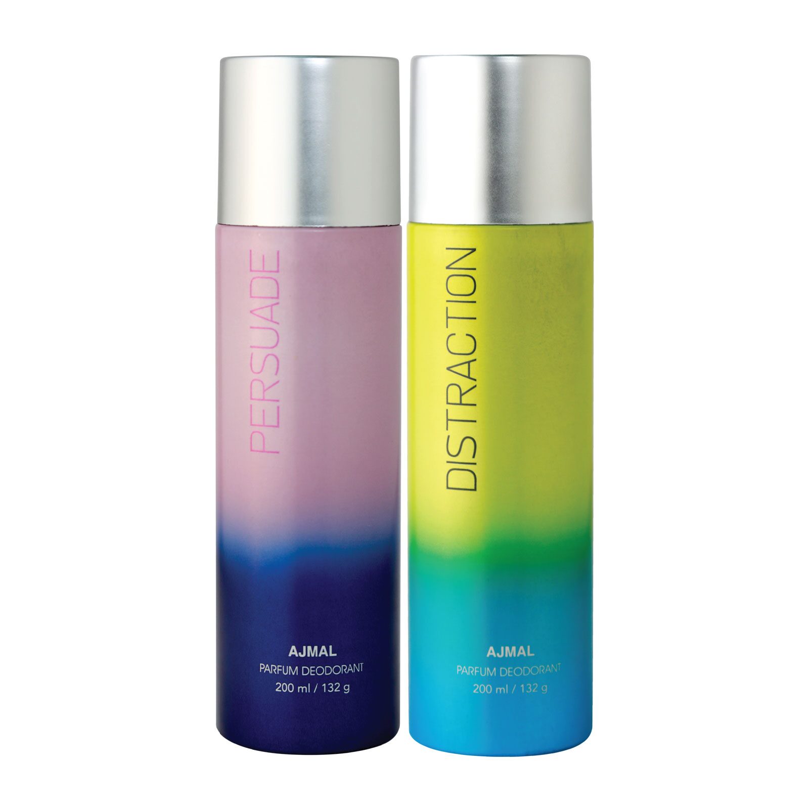 Ajmal Persuade Distraction Deodorant High Quality Deodorants 200 ml each (Pack of 2)
Ajmal Persuade Distraction Deodorant High Quality Deodorants 200 ml each (Pack of 2)