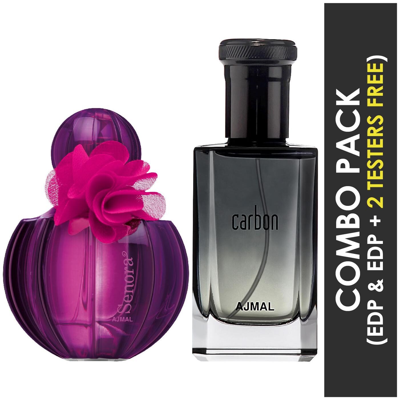 Ajmal Senora EDP Floral Spicy Perfume 75ml for Women and Ajmal Carbon EDP Citrus Spicy Perfume 100ml for Men
Ajmal Senora EDP Floral Spicy Perfume 75ml for Women and Ajmal Carbon EDP Citrus Spicy Perfume 100ml for Men