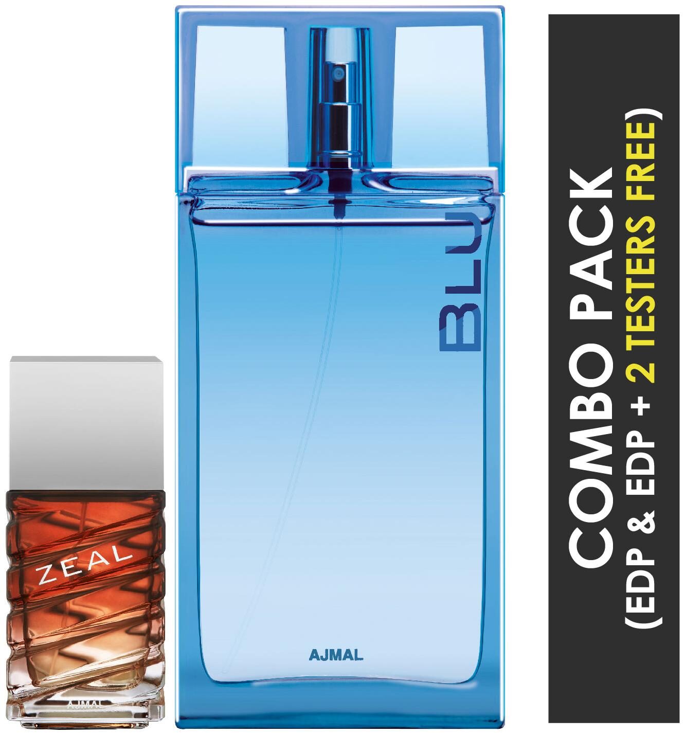 Ajmal Zeal EDP Aquatic Woody Perfume 100ml for Men and Blu EDP Aquatic Woody Perfume 90ml for Men (Pack of 2)
Ajmal Zeal EDP Aquatic Woody Perfume 100ml for Men and Blu EDP Aquatic Woody Perfume 90ml for Men (Pack of 2)