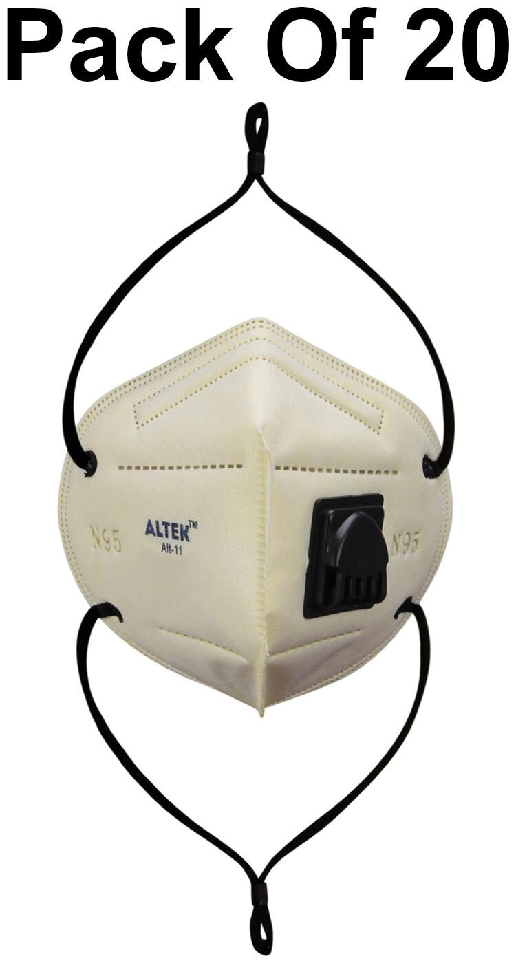 ALTEK Anti Pollition Activate N95 Face Mask With Respirator And Long Strap Yellow (Pack Of 20)
ALTEK Anti Pollition Activate N95 Face Mask With Respirator And Long Strap Yellow (Pack Of 20)