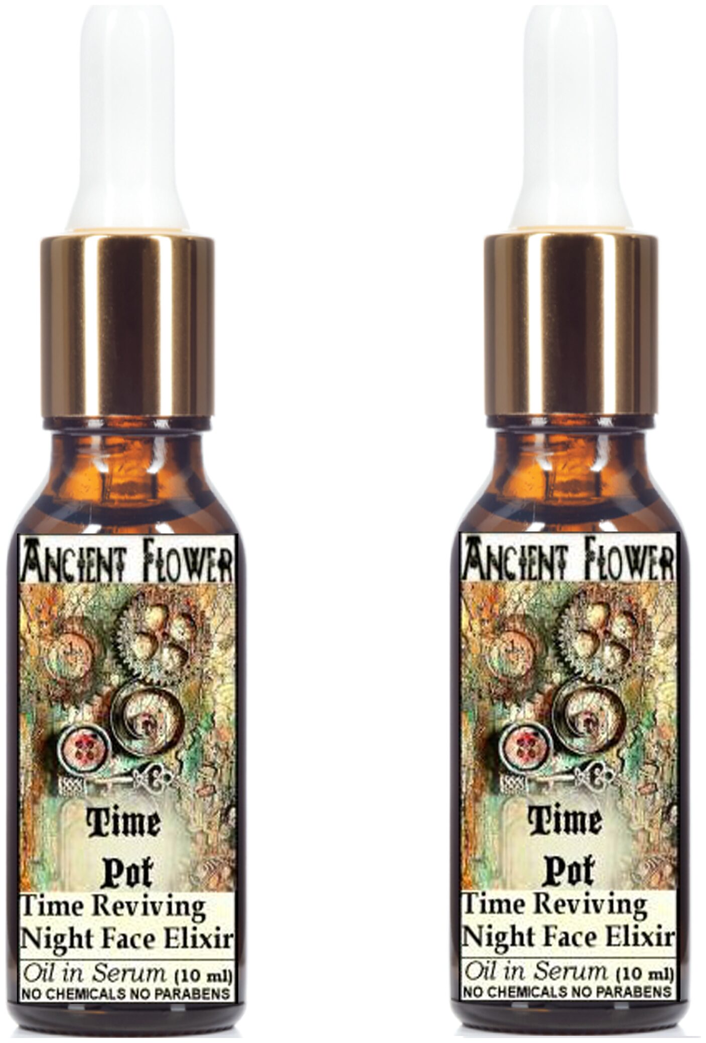 Ancient Flower Time Pot Anti Ageing Night Face Elixer Oil In Serum 10 ml Combo (Pack Of 2)
Ancient Flower Time Pot Anti Ageing Night Face Elixer Oil In Serum 10 ml Combo (Pack Of 2)