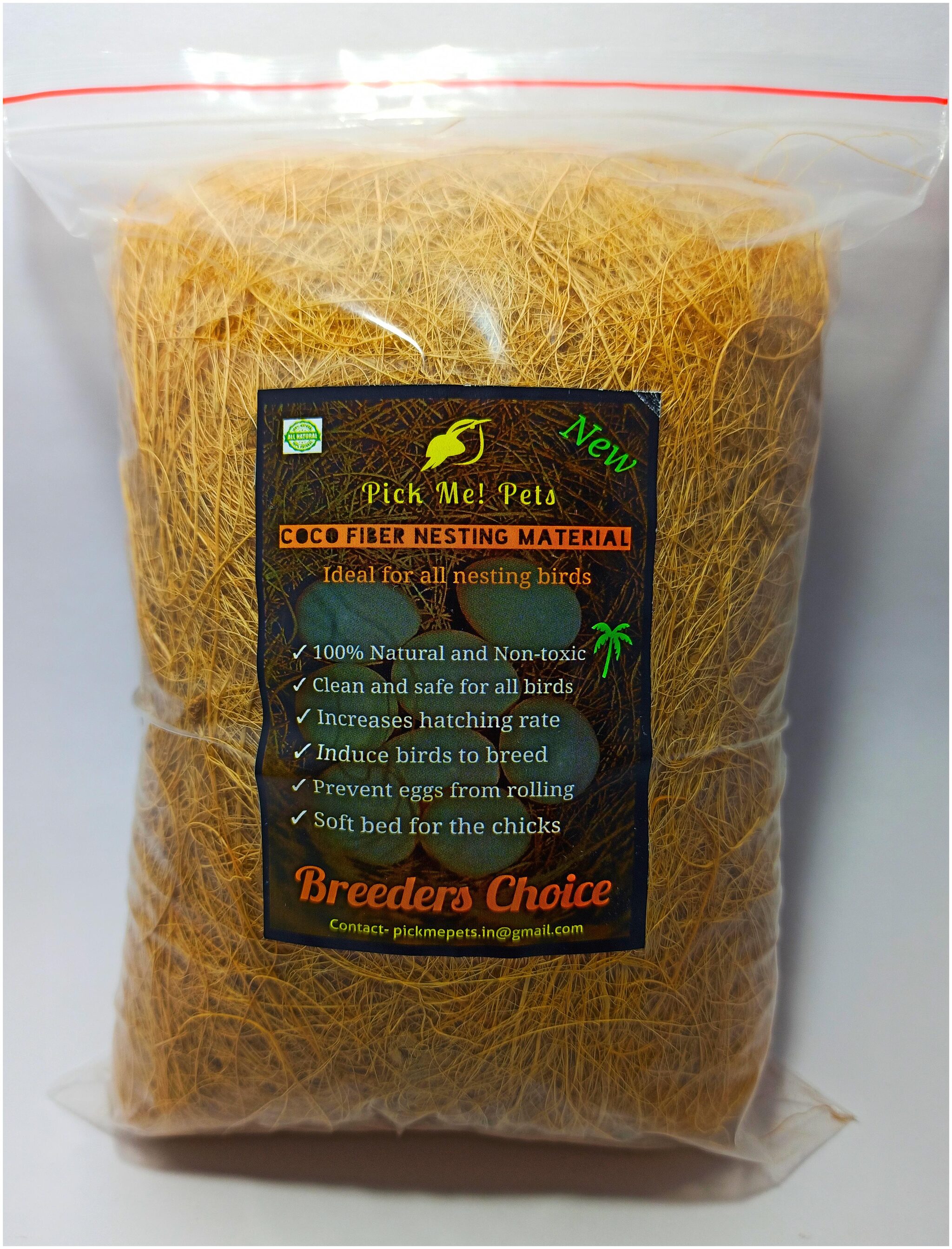 Ararat Natural Coco Fiber Nesting Material for Birds Sufficient for 10 Nests (Pack of 1)
Ararat Natural Coco Fiber Nesting Material for Birds Sufficient for 10 Nests (Pack of 1)