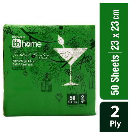 BB Home Cocktail Napkin - 2 Ply 50 Sheets
BB Home Cocktail Napkin - 2 Ply 50 Sheets