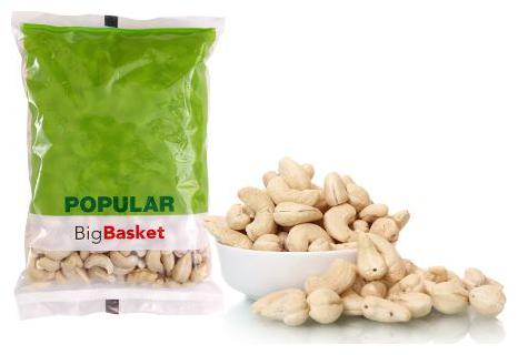 BB Popular Cashew Kaju Whole Small W320 500 g
BB Popular Cashew Kaju Whole Small W320 500 g