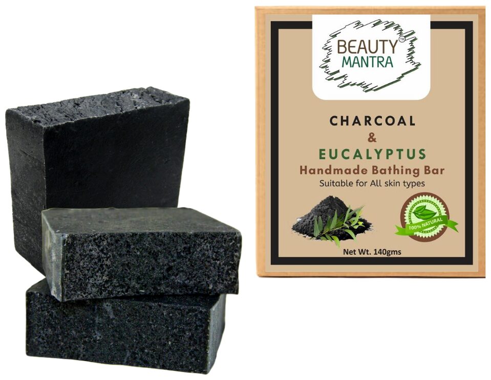 Beauty Mantra Charcoal Eucalyptus Pure Natural Handmade Bathing Bar 140g (Pack of 3)
Beauty Mantra Charcoal Eucalyptus Pure Natural Handmade Bathing Bar 140g (Pack of 3)