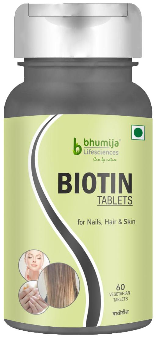 Bhumija Lifesciences Biotin Maximum Strength for Hair Nails and Skin Growth 10000 Mcg 60 Vegetarian Tablets Pack of 1
Bhumija Lifesciences Biotin Maximum Strength for Hair Nails and Skin Growth 10000 Mcg 60 Vegetarian Tablets Pack of 1