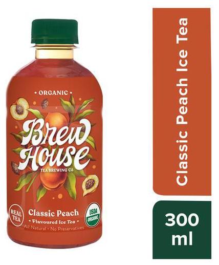 Brewhouse Tea Brewing Co Organic Classic Peach Ice Tea 300 ml
Brewhouse Tea Brewing Co Organic Classic Peach Ice Tea 300 ml