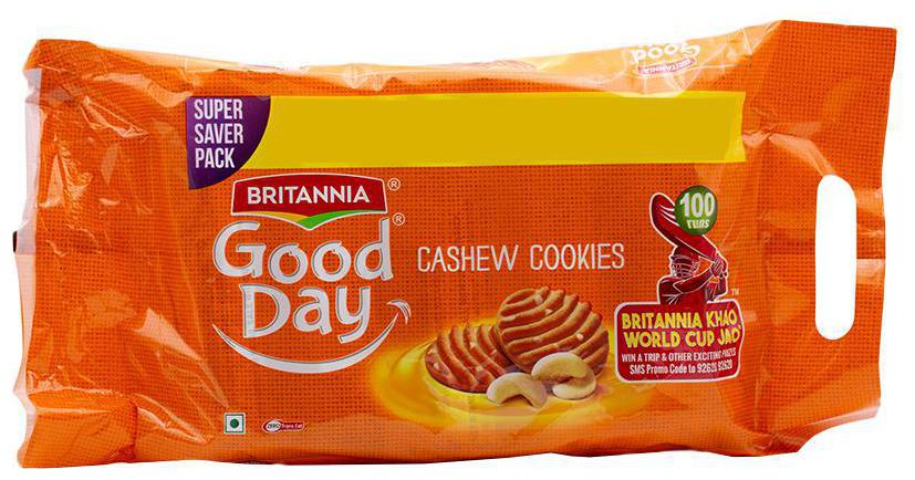 Britannia Biscuits Combo - Good Day Cashew 120 g (Pack of 5)
Britannia Biscuits Combo - Good Day Cashew 120 g (Pack of 5)