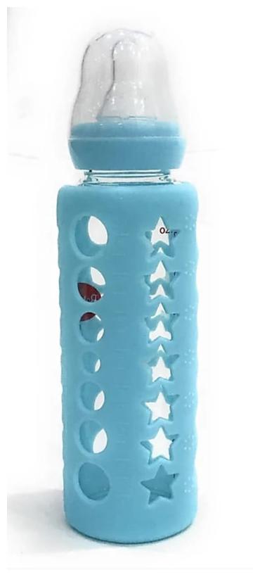 CHILD CHIC UNBREAKABLE Glass Feeding Bottle With Silicone Warmer Cover For Baby Girls And Baby Boys - 240 ml (BLUE)
CHILD CHIC UNBREAKABLE Glass Feeding Bottle With Silicone Warmer Cover For Baby Girls And Baby Boys - 240 ml (BLUE)