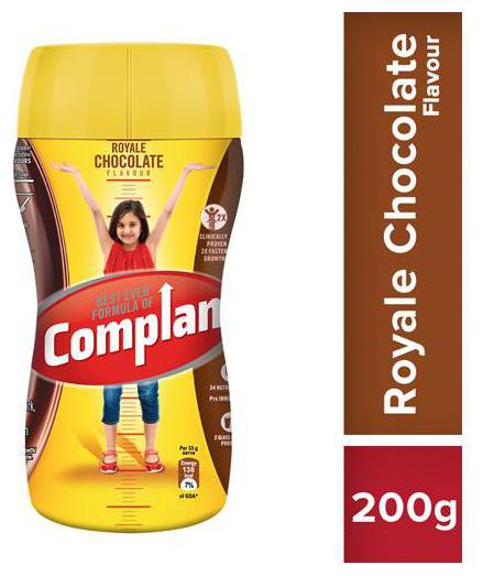Complan Growth Drink Mix - Royale Chocolate Flavour 200 g 
Complan Growth Drink Mix - Royale Chocolate Flavour 200 g