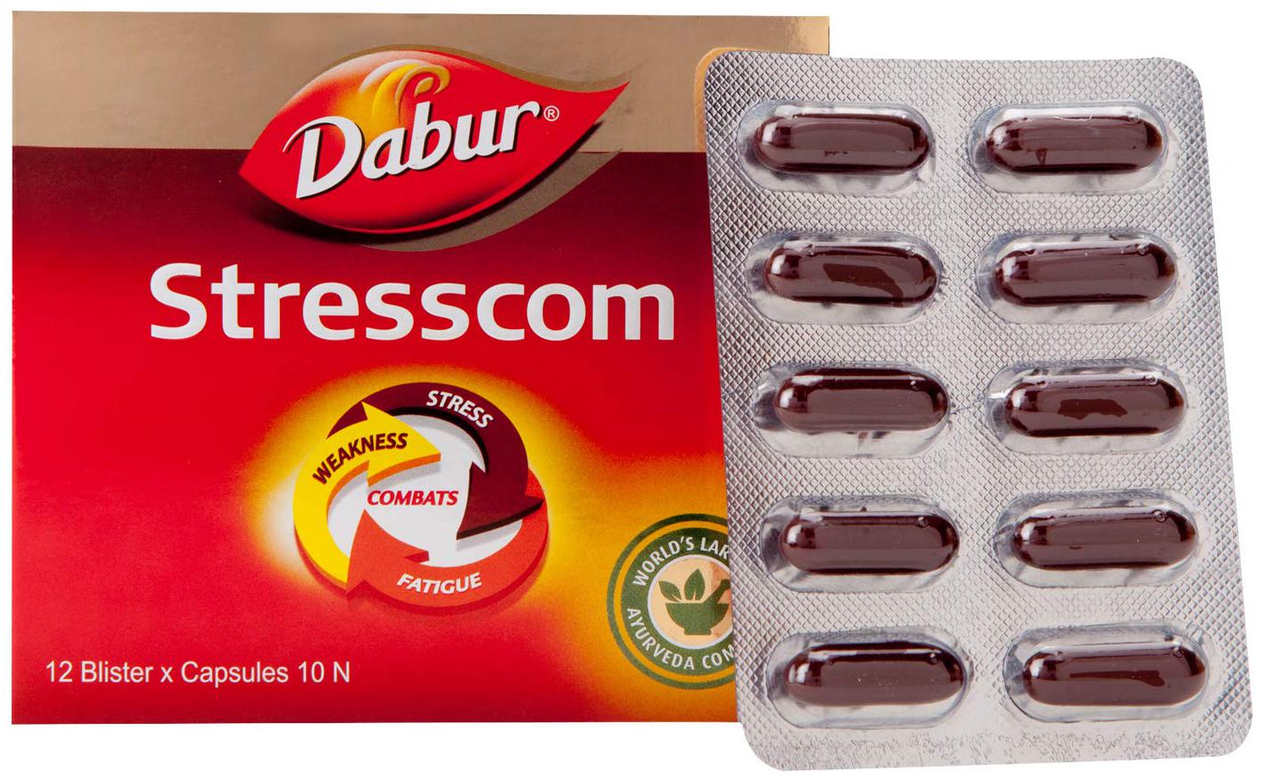 Dabur Stresscom Ashwagandha 120 Capsules (10 capsules X 12 strips) Pack of 12 Immunity Immunity Booster
Dabur Stresscom Ashwagandha 120 Capsules (10 capsules X 12 strips) Pack of 12 Immunity Immunity Booster