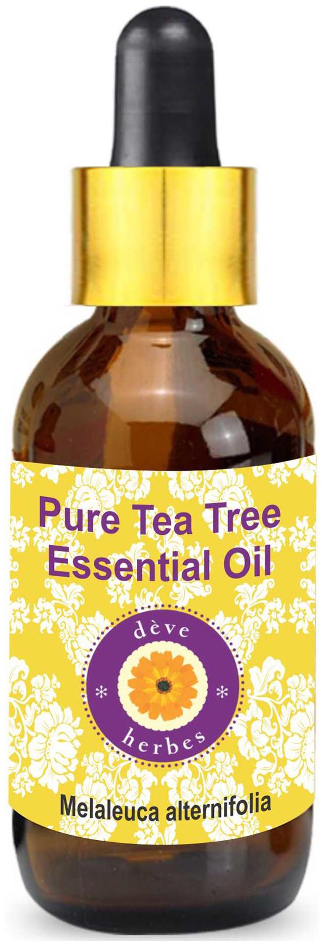 Deve Herbes Pure Tea Tree Essential Oil (Melaleuca alternifolia) with Glass Dropper 100 Natural Therapeutic Grade Steam Distilled 15ml
Deve Herbes Pure Tea Tree Essential Oil (Melaleuca alternifolia) with Glass Dropper 100 Natural Therapeutic Grade Steam Distilled 15ml