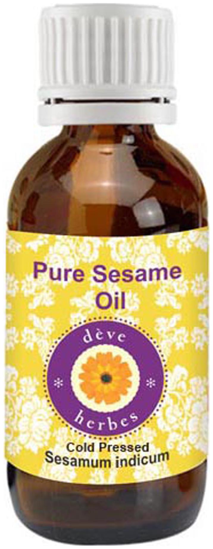 Deve Herbes Pure Sesame Oil (Sesamum indicum) 100 Natural Therapeutic Grade Cold Pressed 50ml
Deve Herbes Pure Sesame Oil (Sesamum indicum) 100 Natural Therapeutic Grade Cold Pressed 50ml