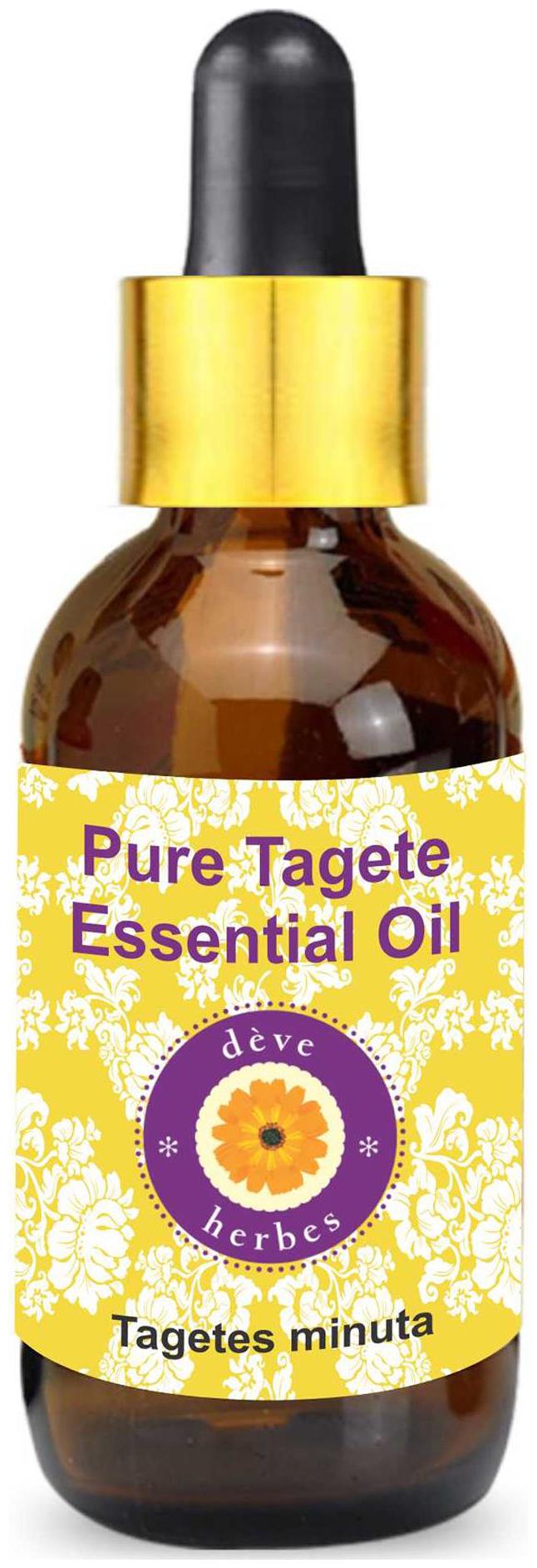 Deve Herbes Pure Tagete Essential Oil (Tagetes minuta) with Glass Dropper 100 Natural Therapeutic Grade Steam Distilled 50ml
Deve Herbes Pure Tagete Essential Oil (Tagetes minuta) with Glass Dropper 100 Natural Therapeutic Grade Steam Distilled 50ml