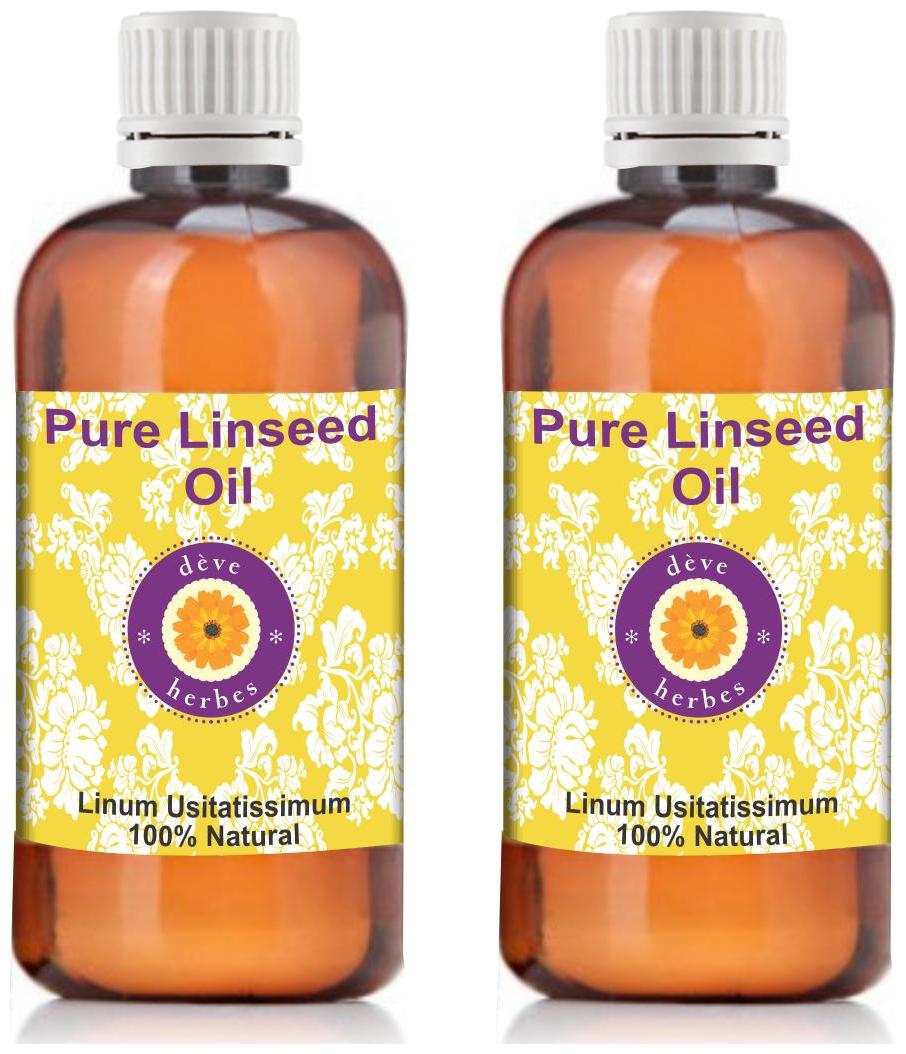Deve Herbes Pure Linseed Oil (Linum usitatissimum) 100 Natural Therapeutic Grade Cold Pressed (Pack of Two )100ml 100ml
Deve Herbes Pure Linseed Oil (Linum usitatissimum) 100 Natural Therapeutic Grade Cold Pressed (Pack of Two )100ml 100ml