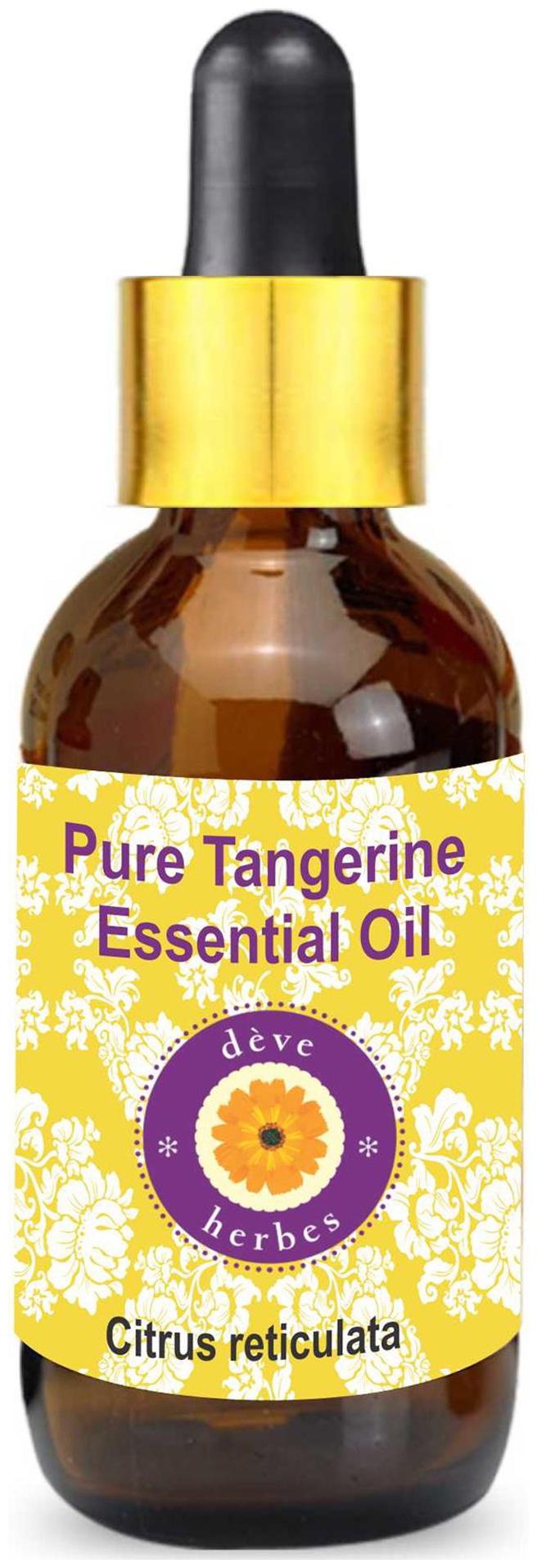 Deve Herbes Pure Tangerine Essential Oil (Citrus reticulata) with Glass Dropper 100 Natural Therapeutic Grade Steam Distilled 50ml
Deve Herbes Pure Tangerine Essential Oil (Citrus reticulata) with Glass Dropper 100 Natural Therapeutic Grade Steam Distilled 50ml