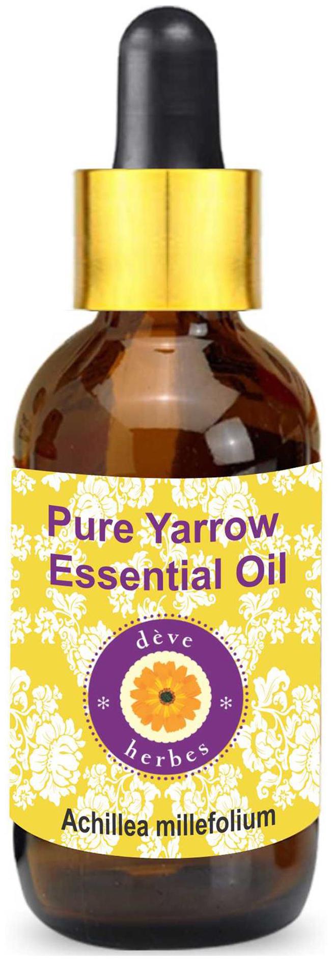 Deve Herbes Pure Yarrow Essential Oil (Achillea millefolium) with Glass Dropper 100 Natural Therapeutic Grade Steam Distilled 5ml
Deve Herbes Pure Yarrow Essential Oil (Achillea millefolium) with Glass Dropper 100 Natural Therapeutic Grade Steam Distilled 5ml