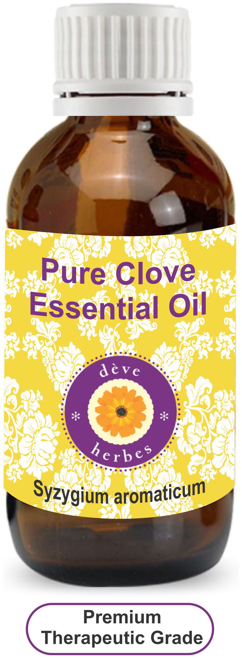 Deve Herbes Pure Clove Essential Oil (Syzygium aromaticum) 100 Natural Therapeutic Grade Steam Distilled 15ml
Deve Herbes Pure Clove Essential Oil (Syzygium aromaticum) 100 Natural Therapeutic Grade Steam Distilled 15ml