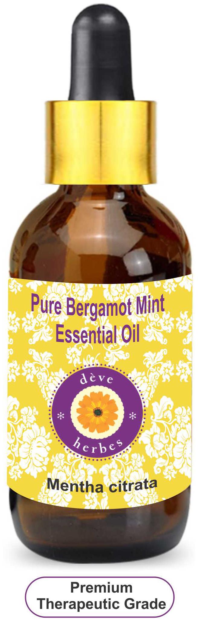 Deve Herbes Pure Bergamot Mint Essential Oil (Mentha citrata) with Glass Dropper 100 Natural Therapeutic Grade Steam Distilled 30ml
Deve Herbes Pure Bergamot Mint Essential Oil (Mentha citrata) with Glass Dropper 100 Natural Therapeutic Grade Steam Distilled 30ml