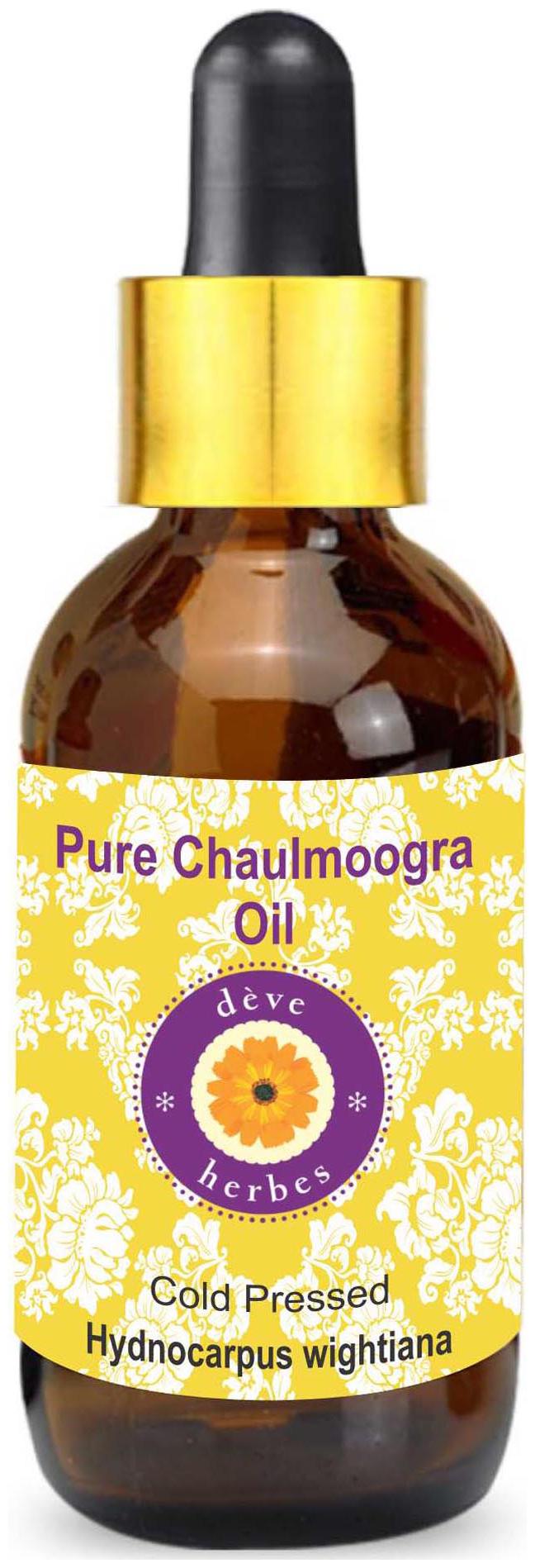Deve Herbes Pure Chaulmoogra Oil (Hydnocarpus wightiana) with Glass Dropper 100 Natural Therapeutic Grade Cold Pressed 50ml
Deve Herbes Pure Chaulmoogra Oil (Hydnocarpus wightiana) with Glass Dropper 100 Natural Therapeutic Grade Cold Pressed 50ml