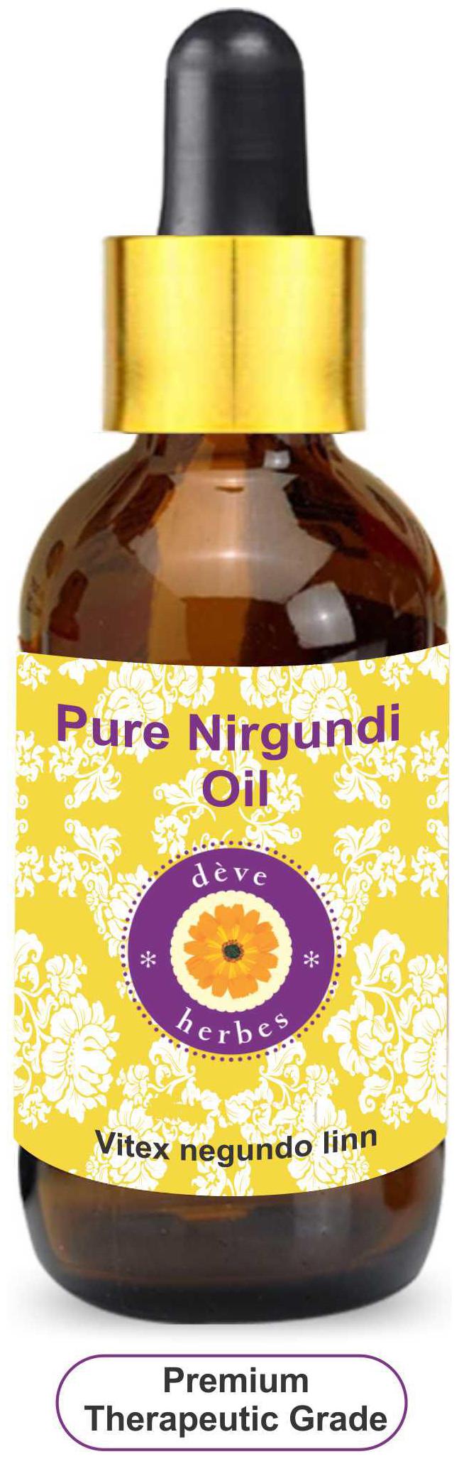 Deve Herbes Pure Nirgundi Oil (Vitex negundo linn) with Glass Dropper 100 Natural Therapeutic Grade 100ml
Deve Herbes Pure Nirgundi Oil (Vitex negundo linn) with Glass Dropper 100 Natural Therapeutic Grade 100ml
