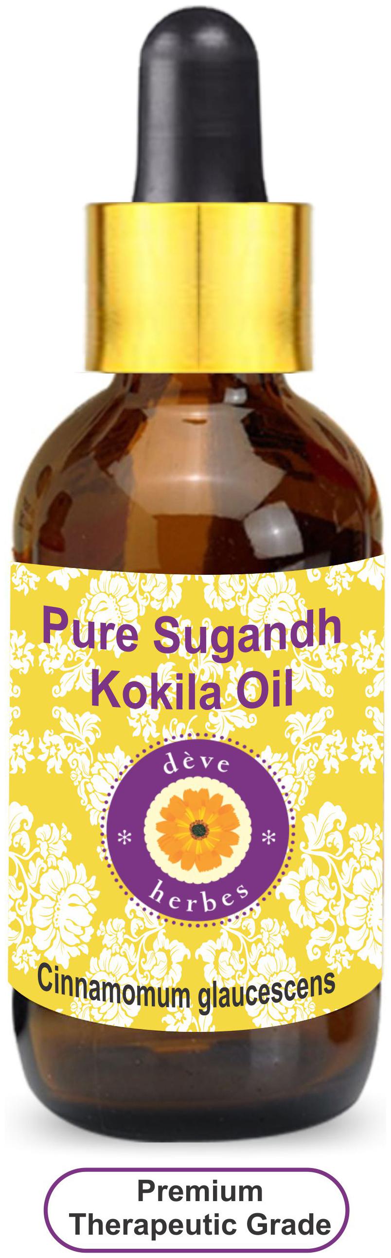 Deve Herbes Pure Sugandh Kokila Oil (Cinnamomum glaucescens) with Glass Dropper 100 Natural Therapeutic Grade 30ml
Deve Herbes Pure Sugandh Kokila Oil (Cinnamomum glaucescens) with Glass Dropper 100 Natural Therapeutic Grade 30ml