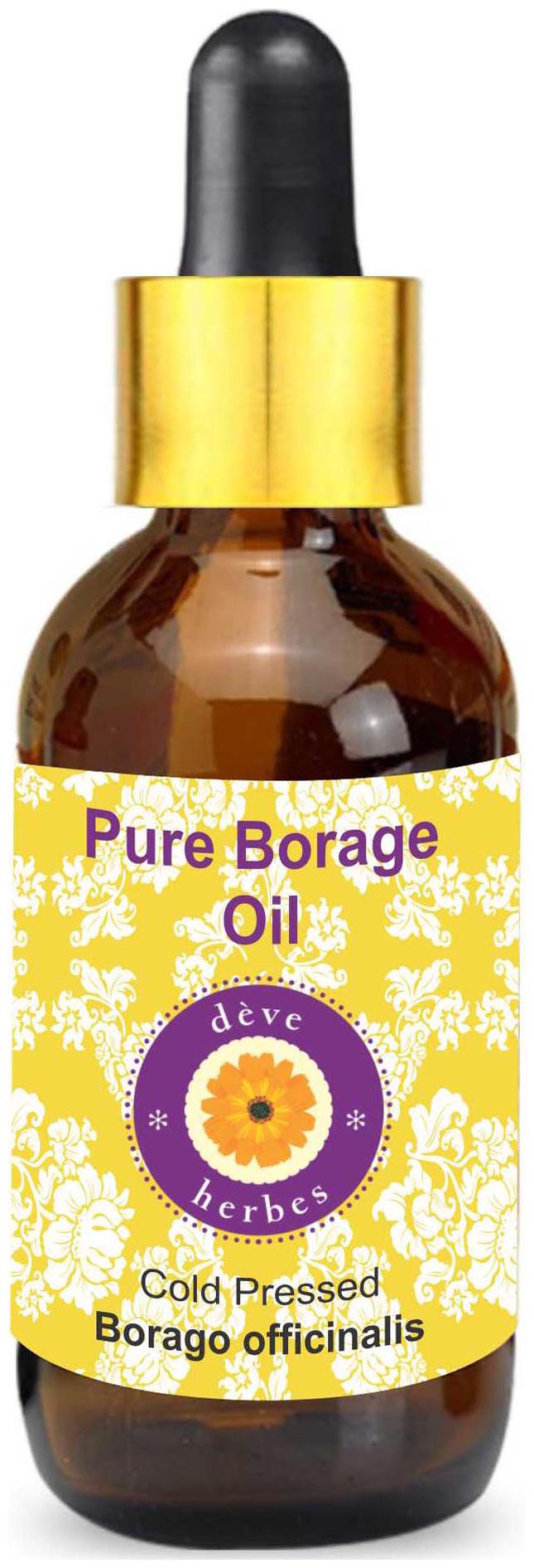 Deve Herbes Pure Borage Oil (Borago officinalis) with Glass Dropper 100 Natural Therapeutic Grade Cold Pressed 100ml
Deve Herbes Pure Borage Oil (Borago officinalis) with Glass Dropper 100 Natural Therapeutic Grade Cold Pressed 100ml
