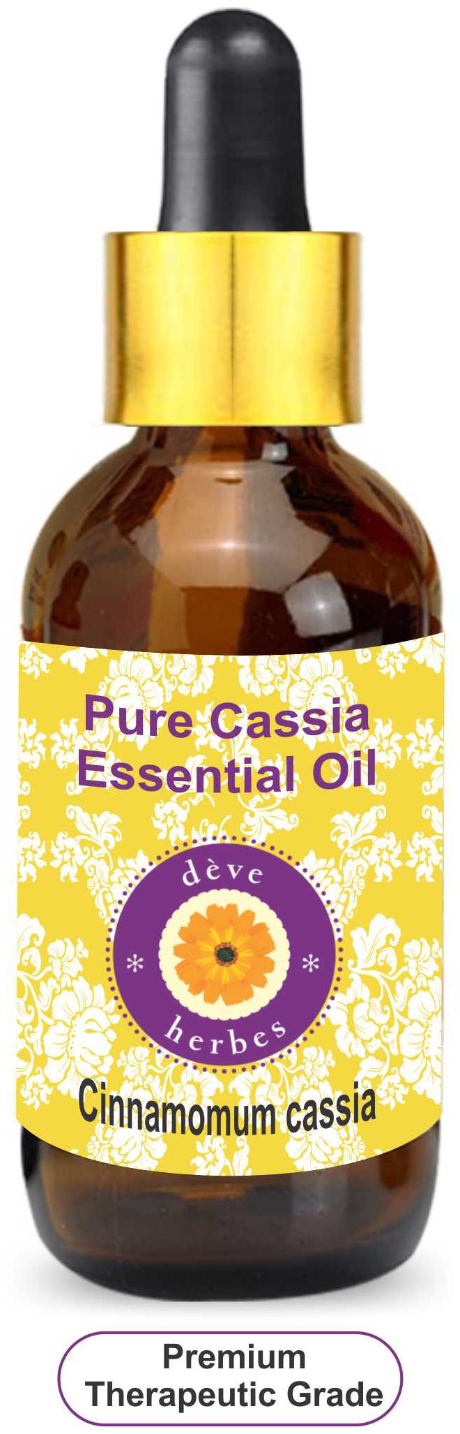 Deve Herbes Pure Cassia Essential Oil (Cinnamomum cassia) with Glass Dropper 100 Natural Therapeutic Grade Steam Distilled 30ml
Deve Herbes Pure Cassia Essential Oil (Cinnamomum cassia) with Glass Dropper 100 Natural Therapeutic Grade Steam Distilled 30ml