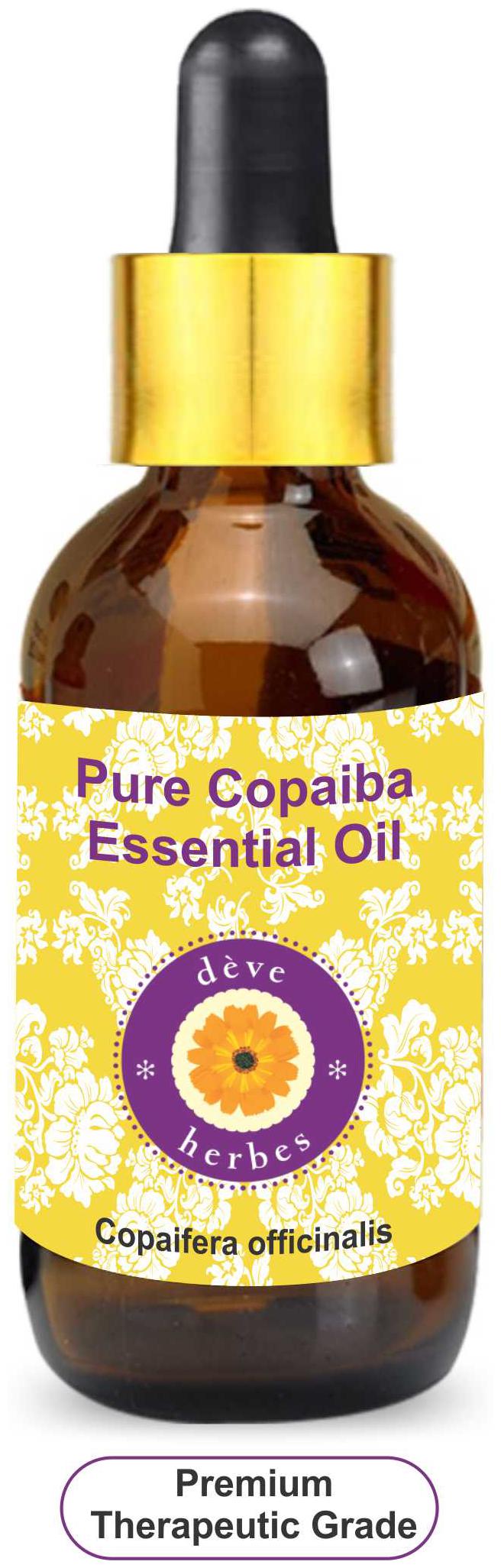 Deve Herbes Pure Copaiba Essential Oil (Copaifera officinalis) with Glass Dropper 100 Natural Therapeutic Grade Steam Distilled 15ml
Deve Herbes Pure Copaiba Essential Oil (Copaifera officinalis) with Glass Dropper 100 Natural Therapeutic Grade Steam Distilled 15ml