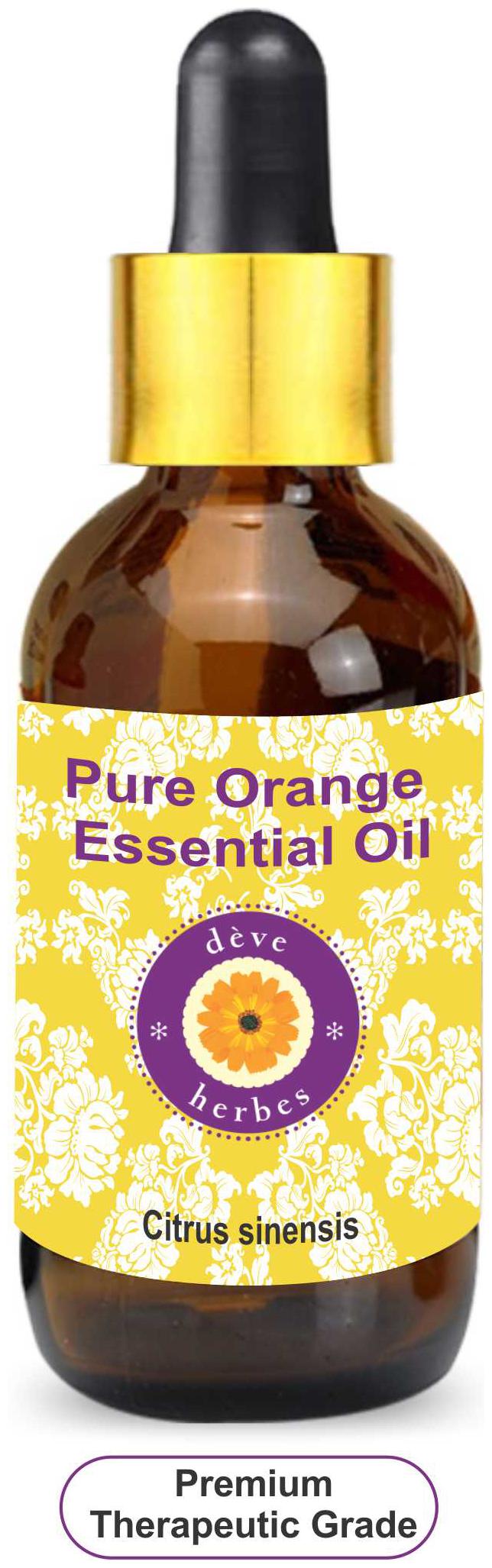 Deve Herbes Pure Orange Essential Oil (Citrus sinensis) with Glass Dropper 100 Natural Therapeutic Grade Steam Distilled 100ml
Deve Herbes Pure Orange Essential Oil (Citrus sinensis) with Glass Dropper 100 Natural Therapeutic Grade Steam Distilled 100ml