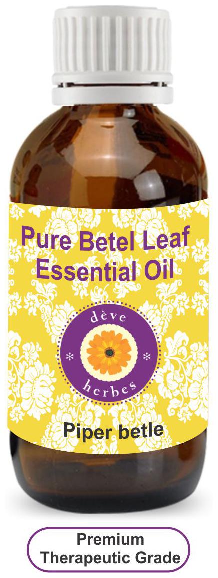 Deve Herbes Pure Betel Leaf Essential Oil (Piper betle) 100 Natural Therapeutic Grade Steam Distilled 50ml
Deve Herbes Pure Betel Leaf Essential Oil (Piper betle) 100 Natural Therapeutic Grade Steam Distilled 50ml