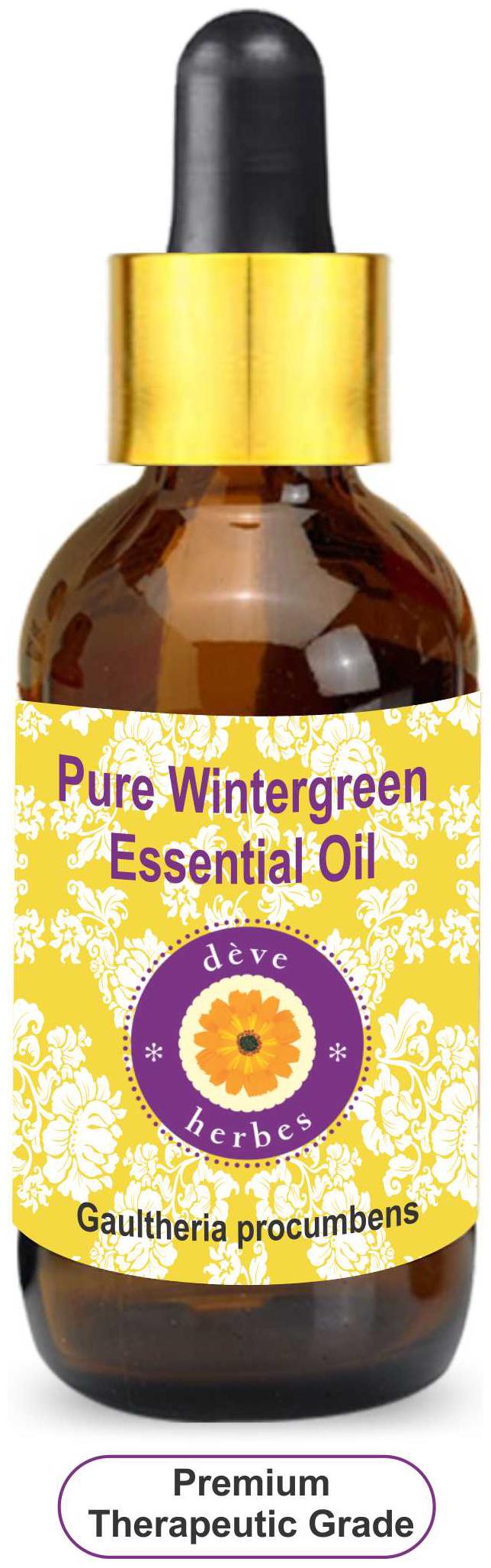 Deve Herbes Pure Wintergreen Essential Oil (Gaultheria procumbens) with Glass Dropper 100 Natural Therapeutic Grade Steam Distilled 50ml
Deve Herbes Pure Wintergreen Essential Oil (Gaultheria procumbens) with Glass Dropper 100 Natural Therapeutic Grade Steam Distilled 50ml