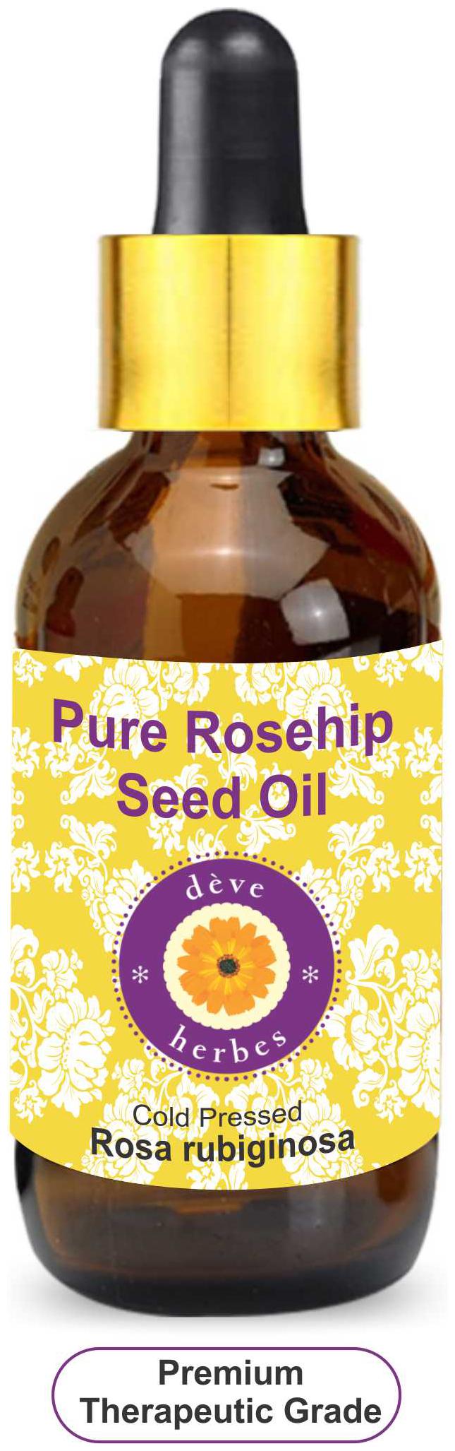 Deve Herbes Pure Rosehip Seed Oil (Rosa rubiginosa) with Glass Dropper 100 Natural Therapeutic Grade Cold Pressed 30ml
Deve Herbes Pure Rosehip Seed Oil (Rosa rubiginosa) with Glass Dropper 100 Natural Therapeutic Grade Cold Pressed 30ml