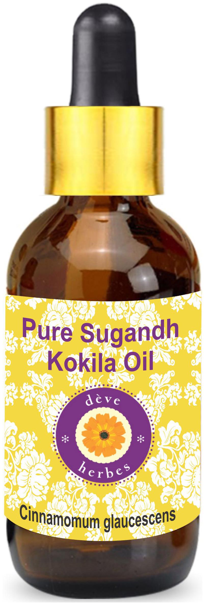 Deve Herbes Pure Sugandh Kokila Oil (Cinnamomum glaucescens) with Glass Dropper 100 Natural Therapeutic Grade 15ml
Deve Herbes Pure Sugandh Kokila Oil (Cinnamomum glaucescens) with Glass Dropper 100 Natural Therapeutic Grade 15ml