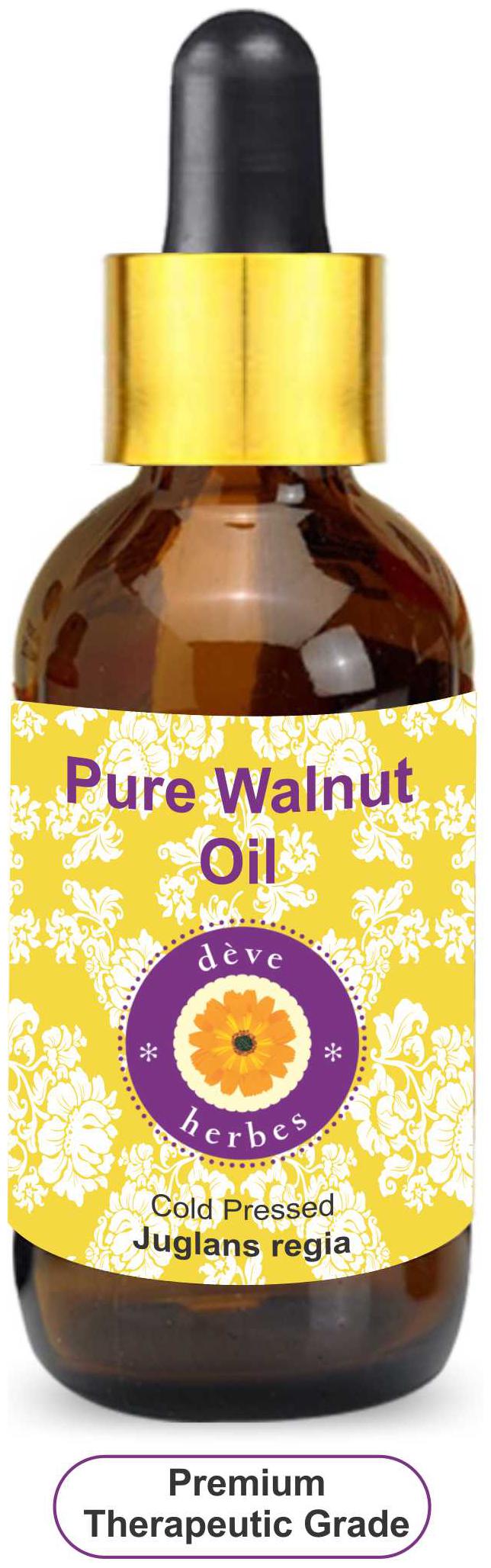 Deve Herbes Pure Walnut Oil (Juglans regia) with Glass Dropper 100 Natural Therapeutic Grade Cold Pressed 50ml
Deve Herbes Pure Walnut Oil (Juglans regia) with Glass Dropper 100 Natural Therapeutic Grade Cold Pressed 50ml