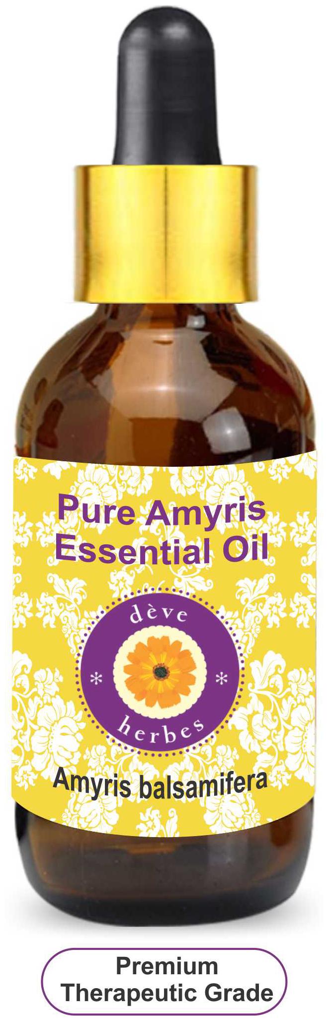 Deve Herbes Pure Amyris Essential Oil (Amyris balsamifera) with Glass Dropper 100 Natural Therapeutic Grade Steam Distilled 30ml
Deve Herbes Pure Amyris Essential Oil (Amyris balsamifera) with Glass Dropper 100 Natural Therapeutic Grade Steam Distilled 30ml