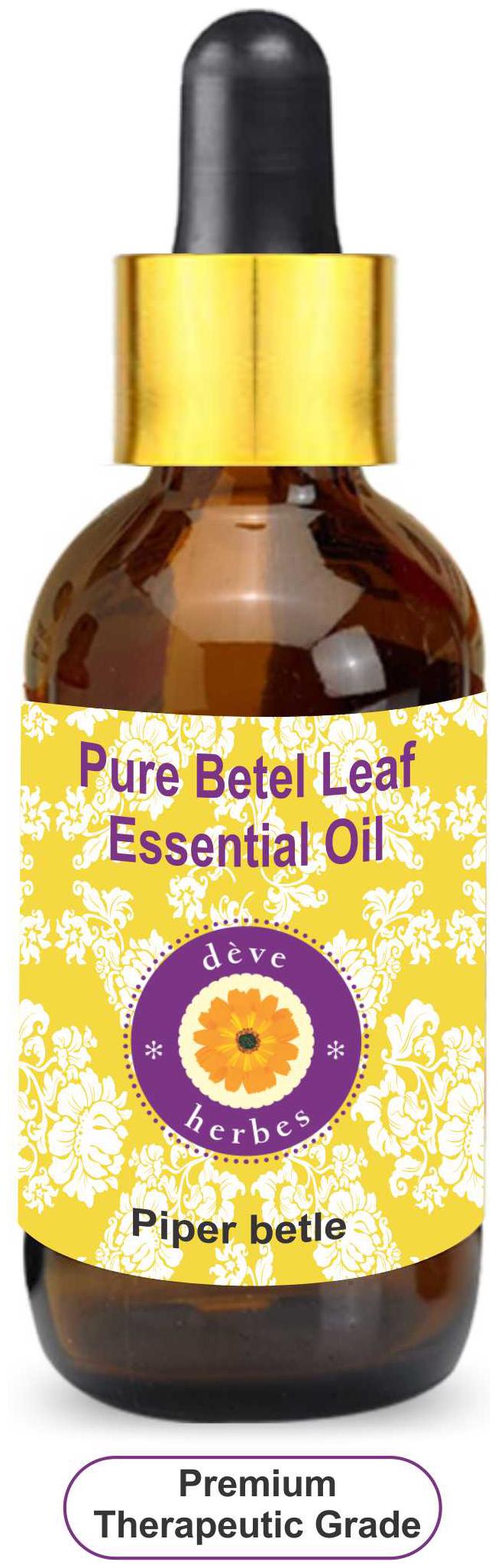 Deve Herbes Pure Betel Leaf Essential Oil (Piper betle) with Glass Dropper 100 Natural Therapeutic Grade Steam Distilled 10ml
Deve Herbes Pure Betel Leaf Essential Oil (Piper betle) with Glass Dropper 100 Natural Therapeutic Grade Steam Distilled 10ml