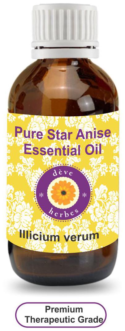 Deve Herbes Pure Star Anise Essential Oil (lllicium verum) 100 Natural Therapeutic Grade Steam Distilled 100ml
Deve Herbes Pure Star Anise Essential Oil (lllicium verum) 100 Natural Therapeutic Grade Steam Distilled 100ml