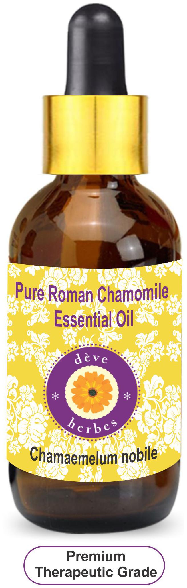 Deve Herbes Pure Roman Chamomile Essential Oil (Chamaemelum nobile) with Glass Dropper 100 Natural Therapeutic Grade Steam Distilled 10ml
Deve Herbes Pure Roman Chamomile Essential Oil (Chamaemelum nobile) with Glass Dropper 100 Natural Therapeutic Grade Steam Distilled 10ml