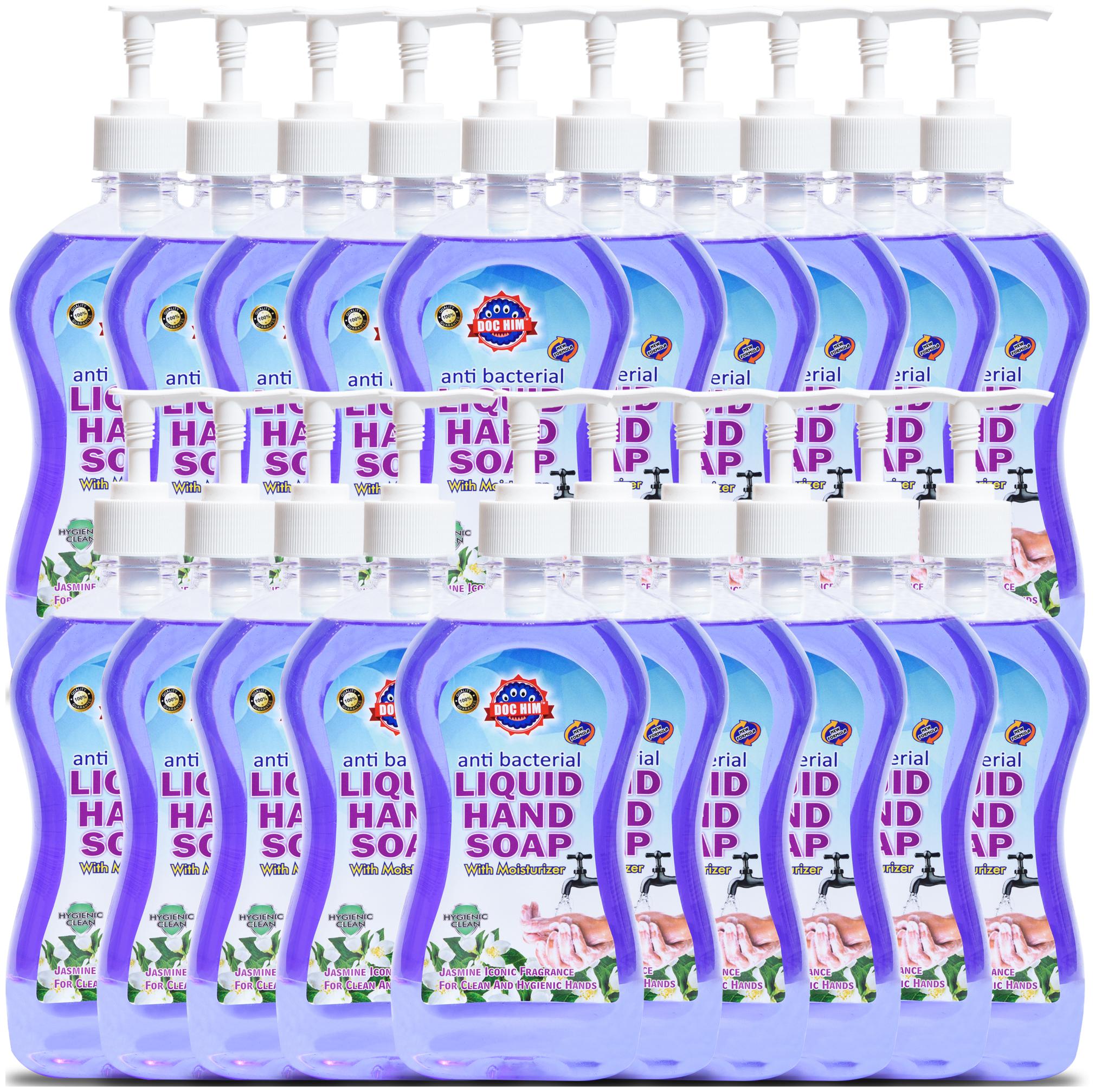 Doc Him Anti Bacterial Liquid Hand Soap With Moisturizer Jasmine Iconic Fragrance Combo 500 ml X 20
Doc Him Anti Bacterial Liquid Hand Soap With Moisturizer Jasmine Iconic Fragrance Combo 500 ml X 20