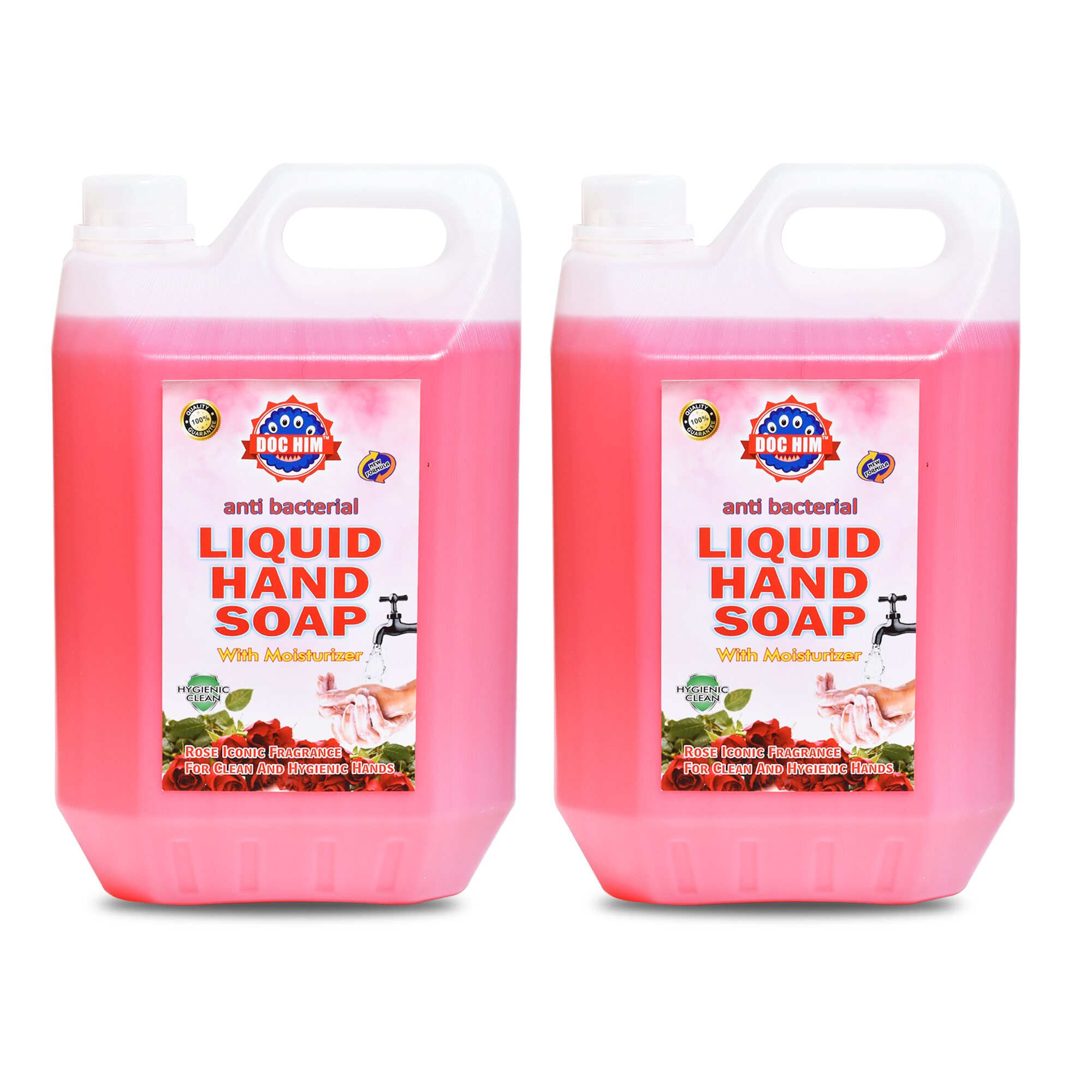 Doc Him (Rose Iconic) Anti Bacterial Liquid Hand Soap With Moisturizer Combo 5L (Pack of 2)
Doc Him (Rose Iconic) Anti Bacterial Liquid Hand Soap With Moisturizer Combo 5L (Pack of 2)